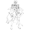 fantasy captain woman warrior soldier armor