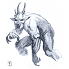 fantasy  daemon drawing