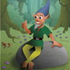 postcard sprite goblin forest fairy elfe
