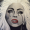 vampire woman face melancolia