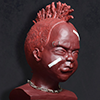 sculpture head boy punk rebel