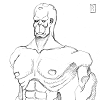 golem rock statue strong man