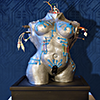 sculpture torsi woman trans-humanism plugs electronics