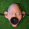sculpture mask face trans-humanism electronic
