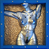 sculpture woman girl robot sexy droid frame