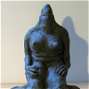 sculpture woman female monster stone rock