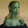 sculpture hybrid reptilian girl serpent